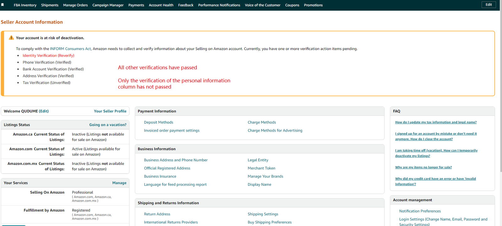 Amazon Address Verificition With Appeal Latter